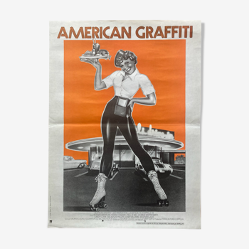 Affiche cinéma originale « American Graffiti » George Lucas