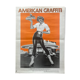 Affiche cinéma originale « American Graffiti » George Lucas