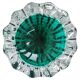 Murano glass ashtray Mid Century Modern with controlled bubbles