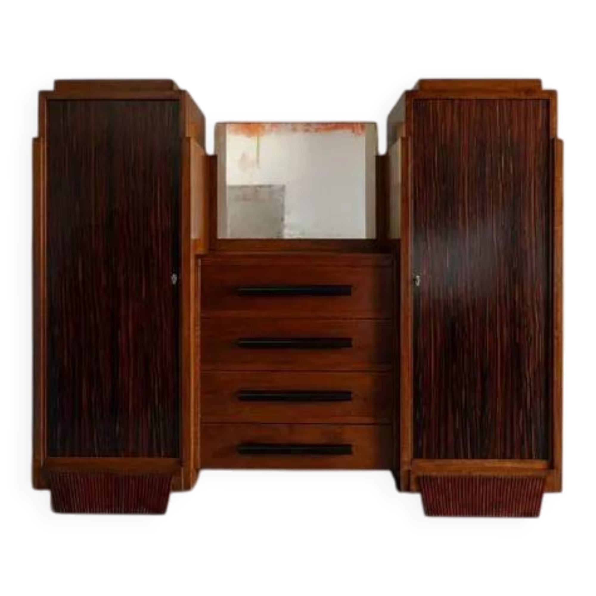 Meuble Art déco, buffet art déco bois et miroir, meuble de rangement, décoration intérieure