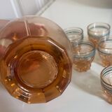 Service carafe et verre à liqueur