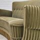 1960s, Danish 3-seater "Banan" sofa, original green velour.