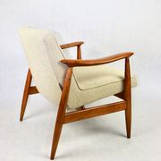 GFM 300-202 armchair in beige boucle by J Kedziorek 1970s