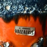 Fat lava vase J Ribero Vallauris