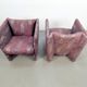Vintage Postmodern Club Chairs, 1980, Set of 2