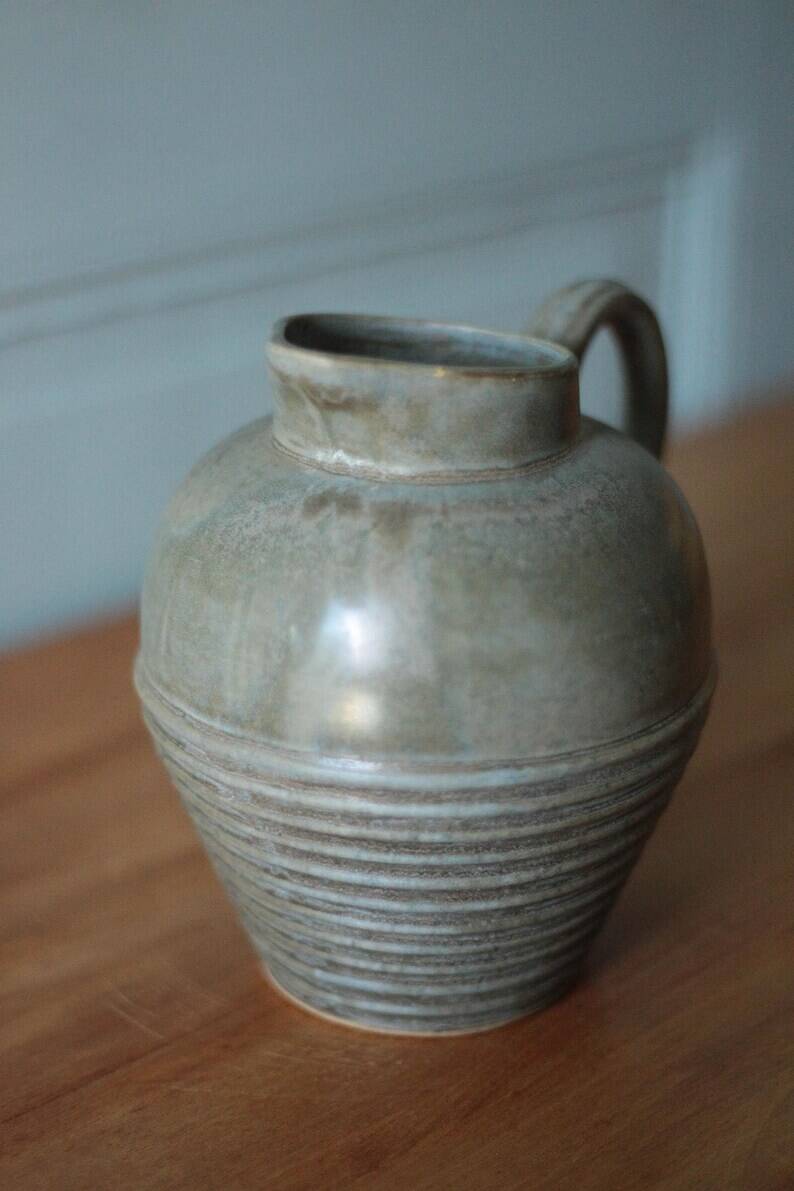 Pichet céramique émaillé, pichet art déco, cruche, broc, cuisine, collection, pitcher