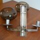 Wall lamp from Sciolari triple chrome and smoked glass