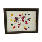 Tableau série esquisses avec taches d’encres 4/4