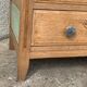Art deco chest of drawers raw wood and khaki
