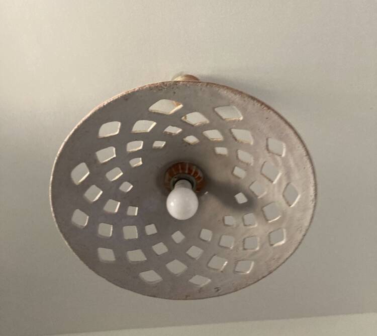 Terracotta light fixture