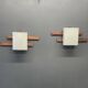 Pair of Scandinavian wall lights
