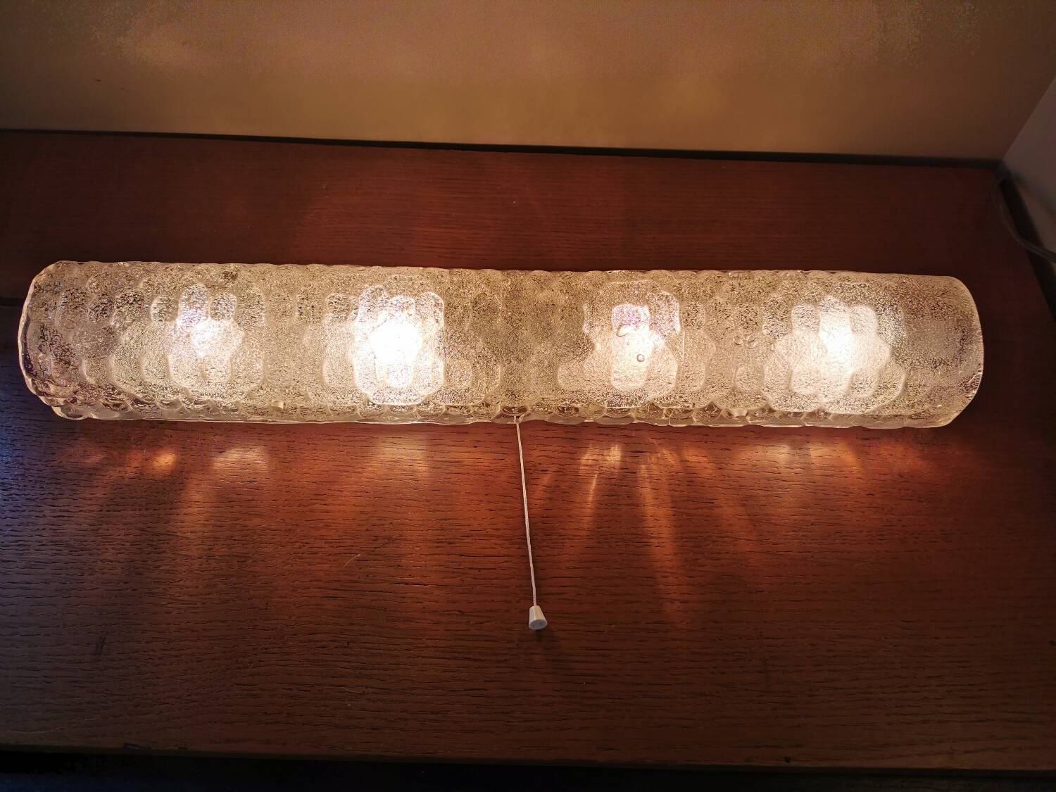 Applique Hustadt leuchten, verre Murano 3 feux