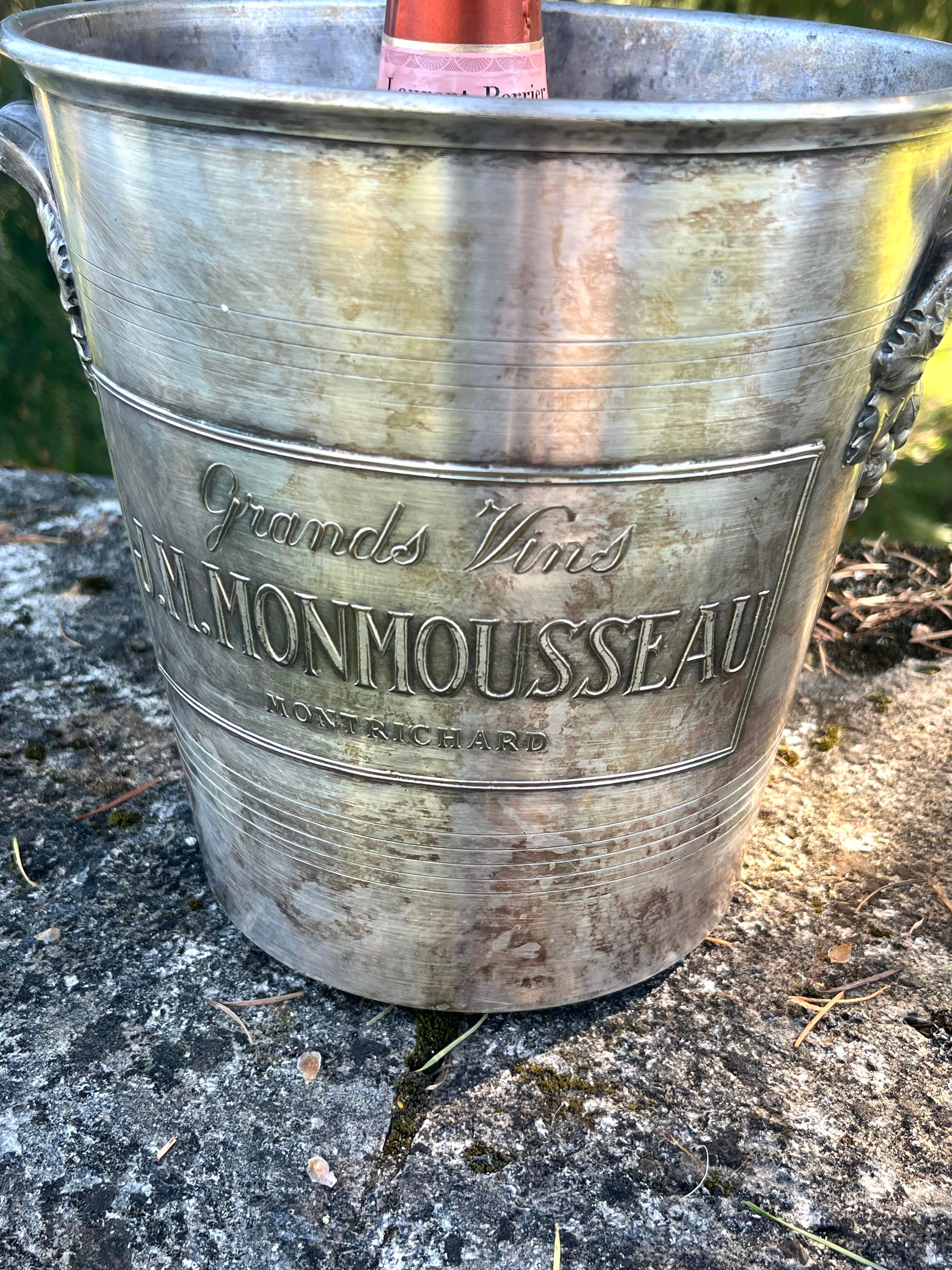 Silver Plated Champagne Cooler, Monmousseau Vintage Argit