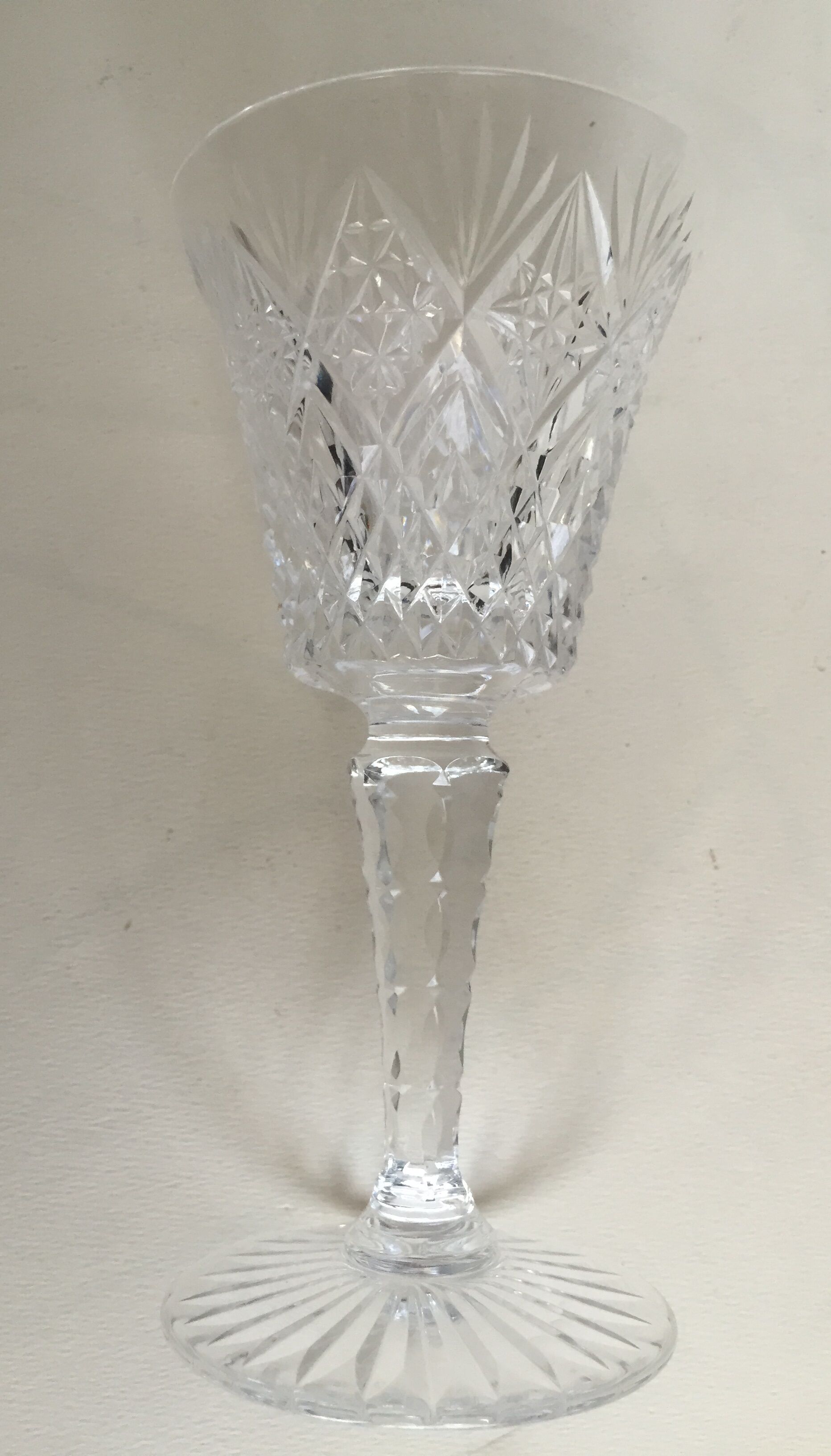 Set of 6 St. Louis wine glasses