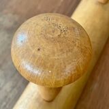 Wooden coat rack with 5 hooks circa 1960