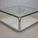 Space Age Chrome and Glass Coffee Table from Germany, 1960s