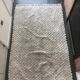 Vintage Off White Diamond Shapes Cotton Rug Scandinavian Midcentury Berber Style