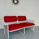 Old 2 seater sofa Italian design from the 70s Talin Vicenza metal per