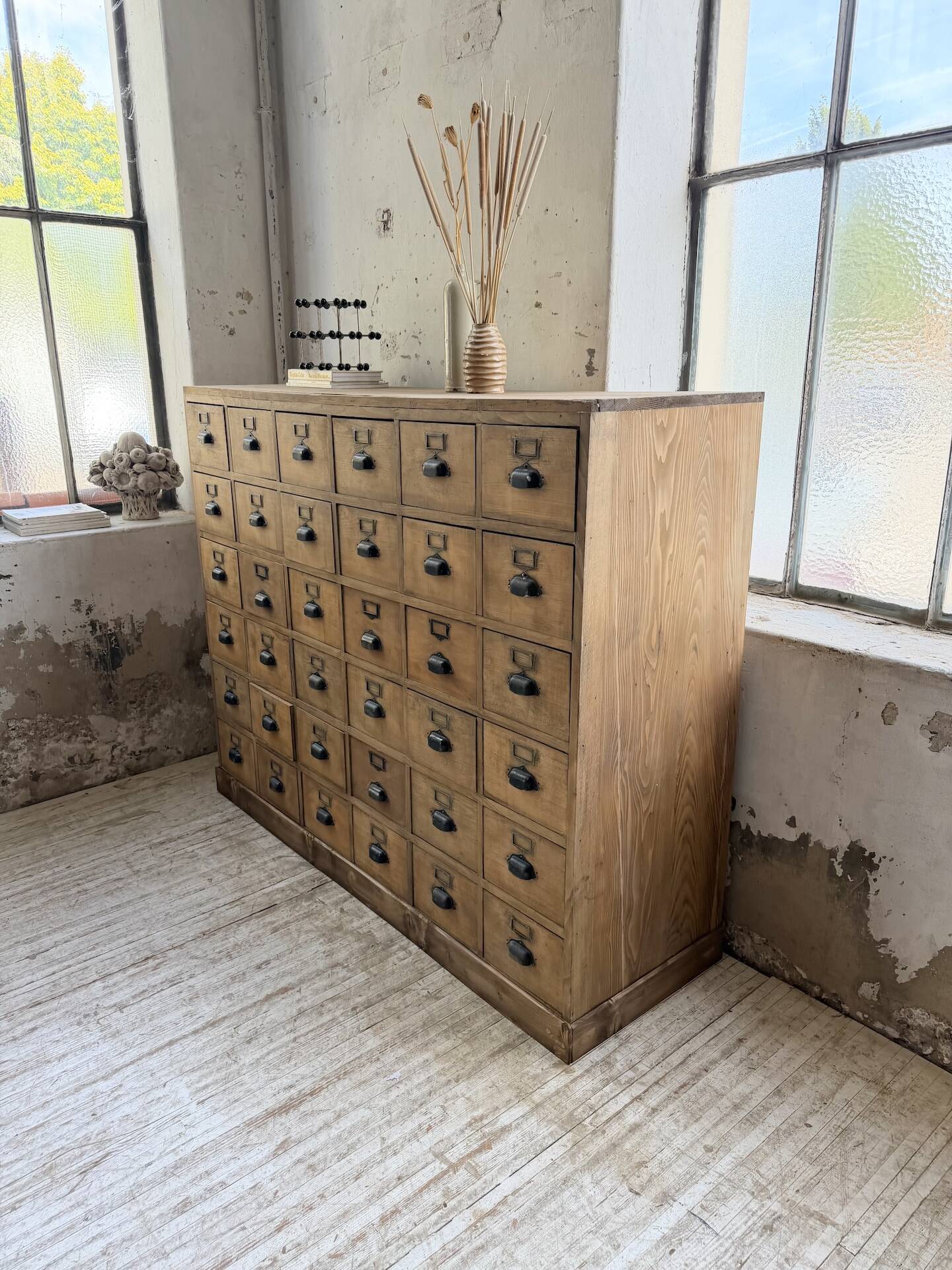 1950s pine workbench XL 160cm