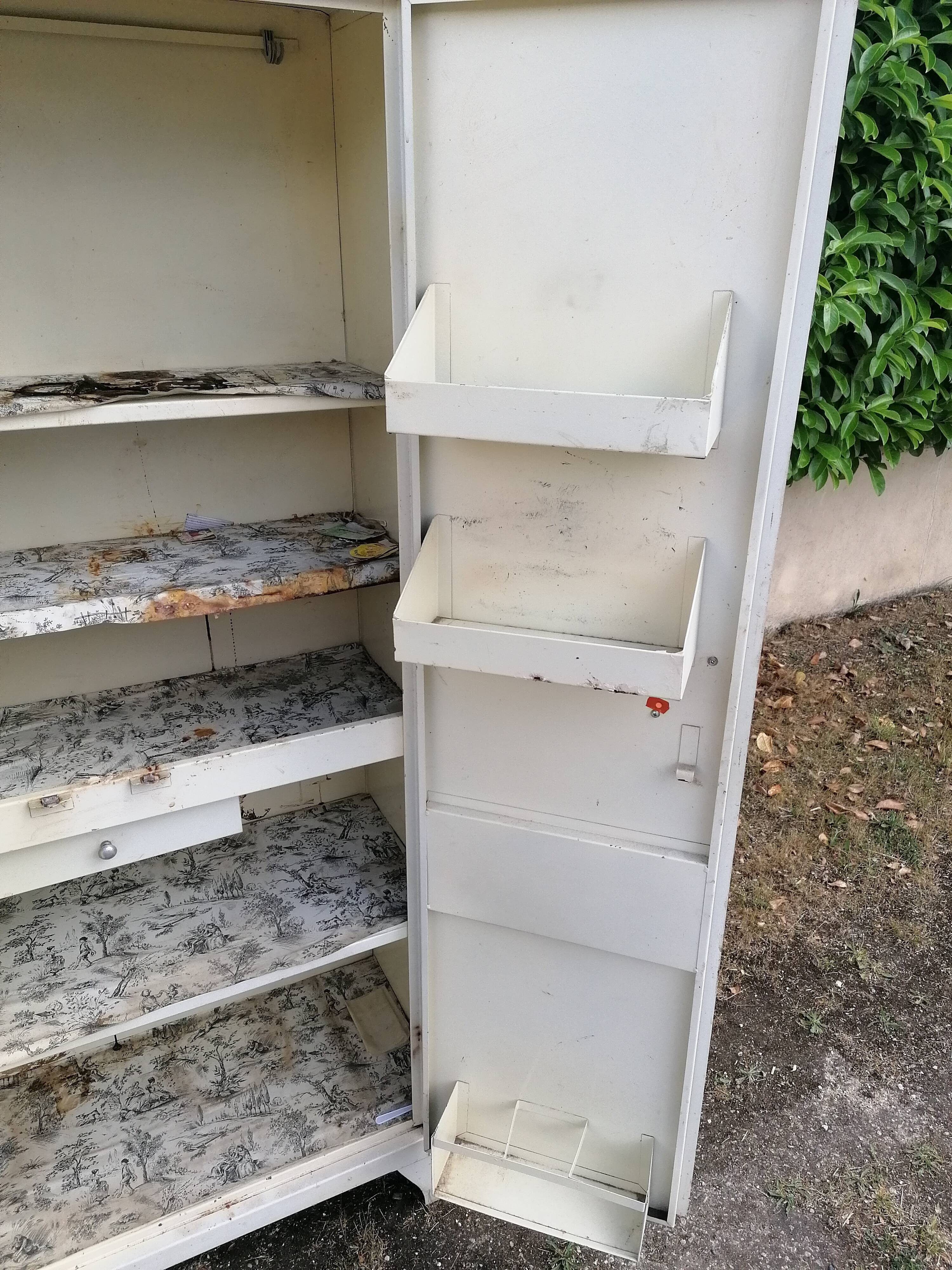 Metal kitchen cabinet