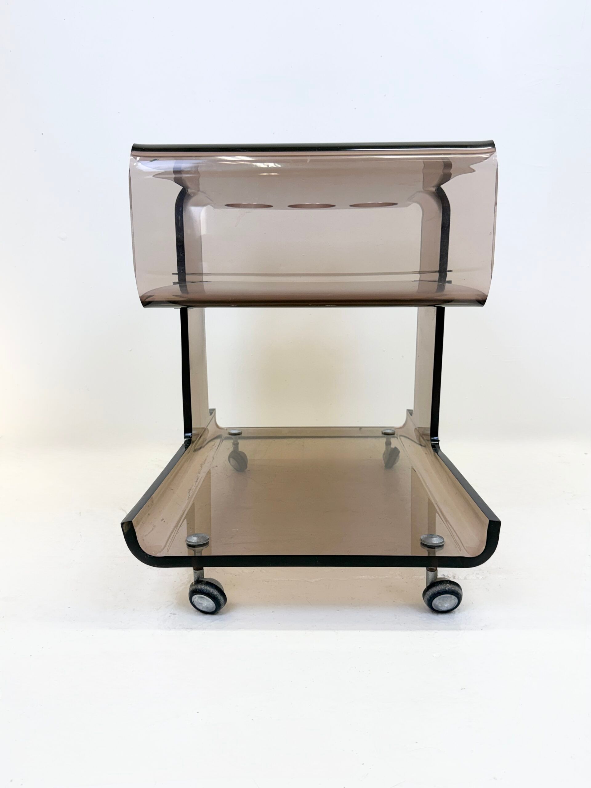 A plexiglass bar signed "Michel Dumas", 1970s.