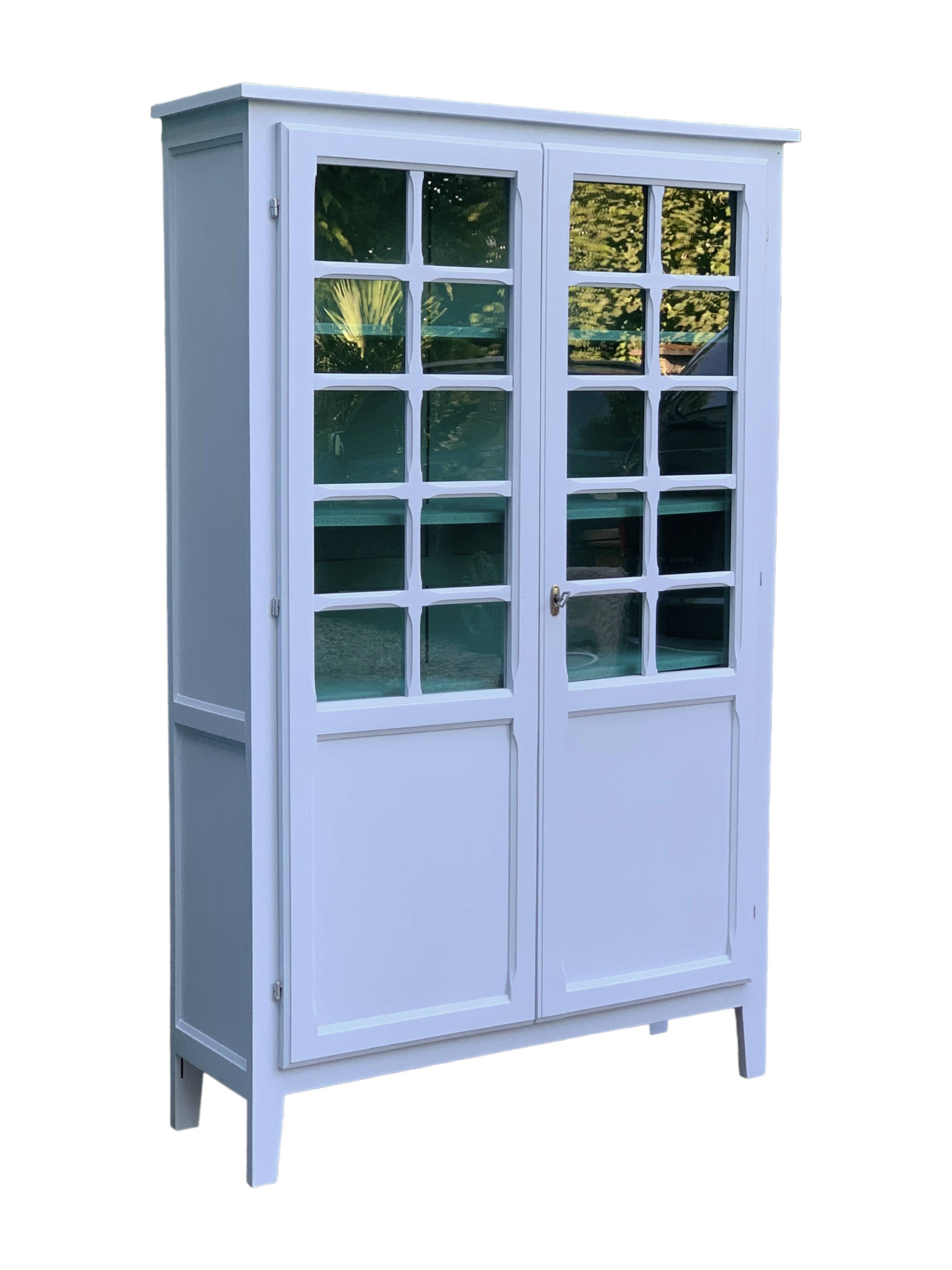 Vintage 1960s Parisian glass cabinet