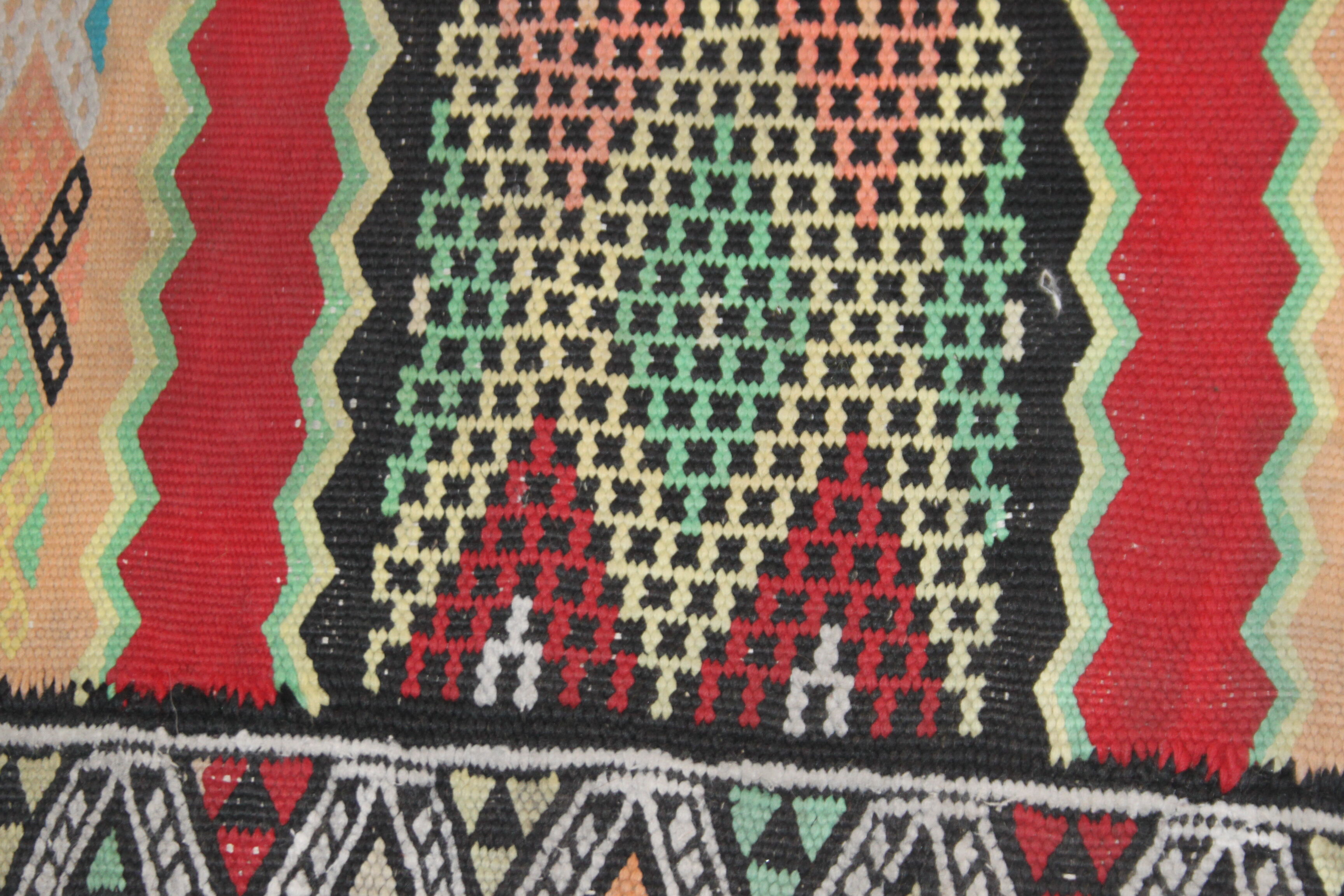 Old oriental rug Kilim 74,5x150cm