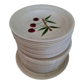 Set of 30 plates by Colette Gueden