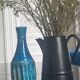 Vase vintage scandinave bleu