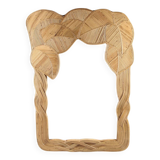 Rattan “leaves” mirror