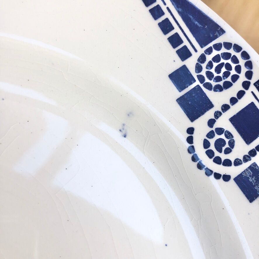 5 plates dessert Art Deco