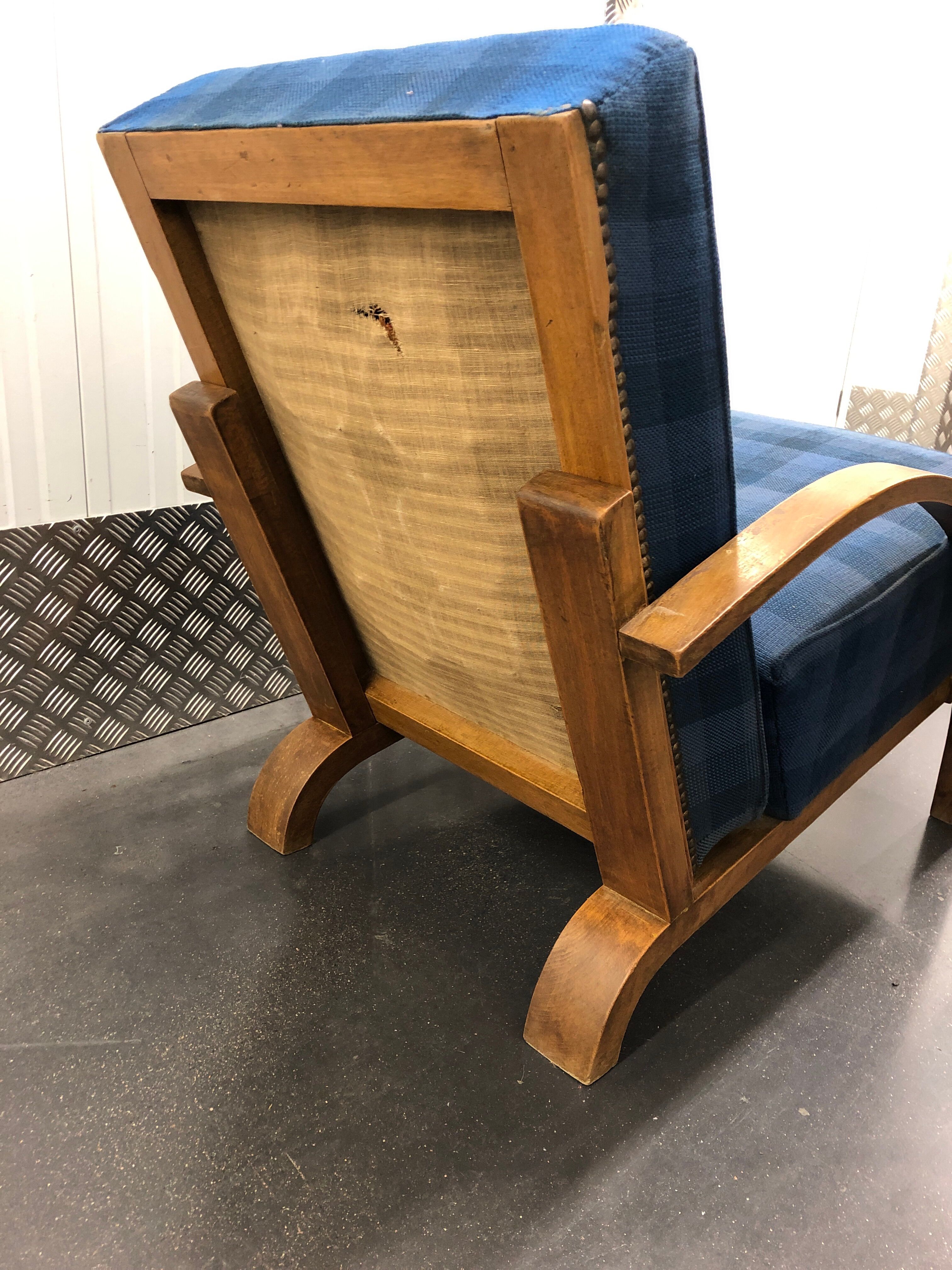 Club chair Club Art Deco style liner circa 1930