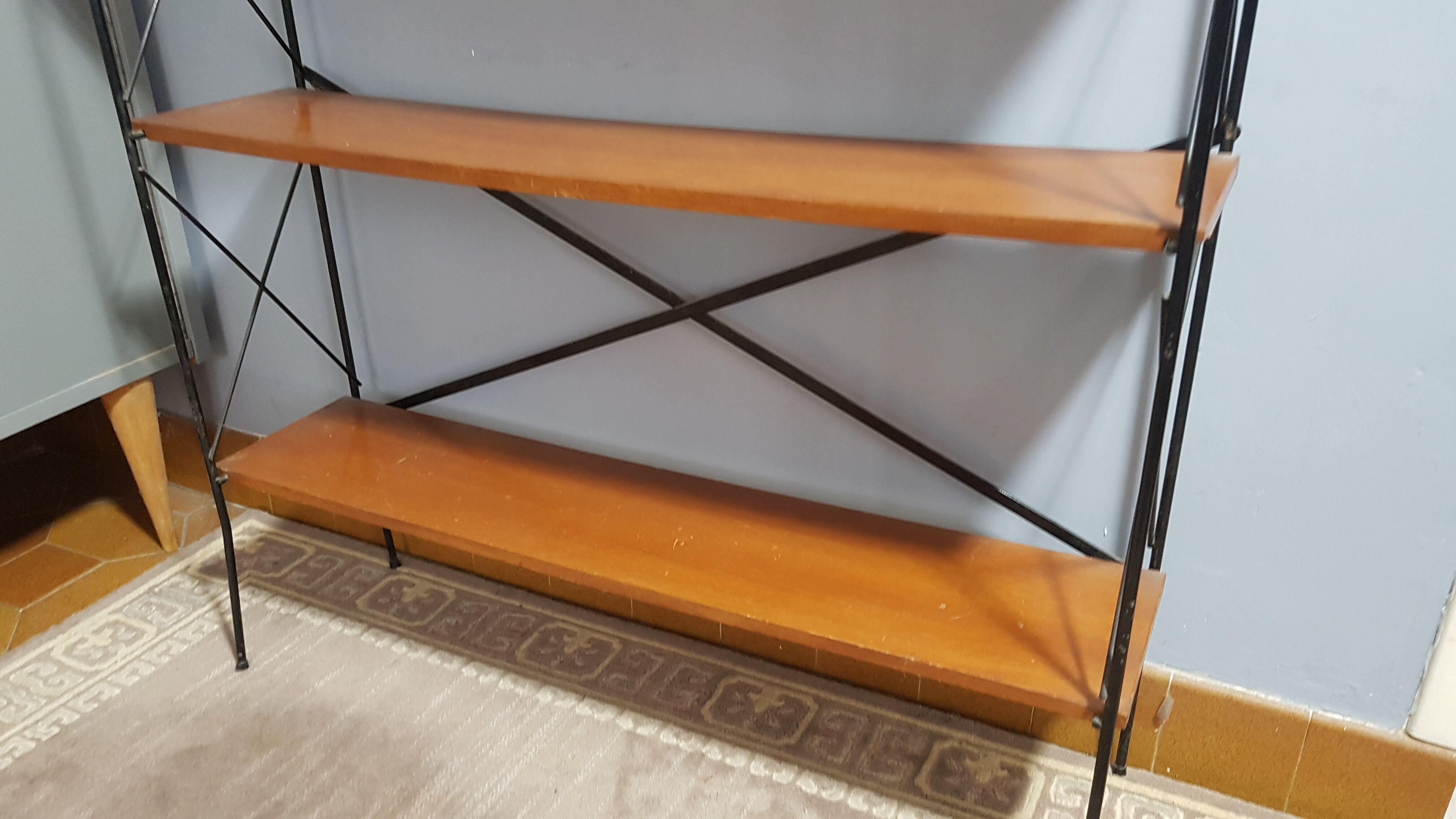 Library shelves string style taken 1960.