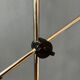 Adjustable red floor lamp in the style of Hoogervorst.
