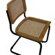 Ensemble de 4 chaises Cesca B32 conçues par Marcel Breuer, cadre noir.
