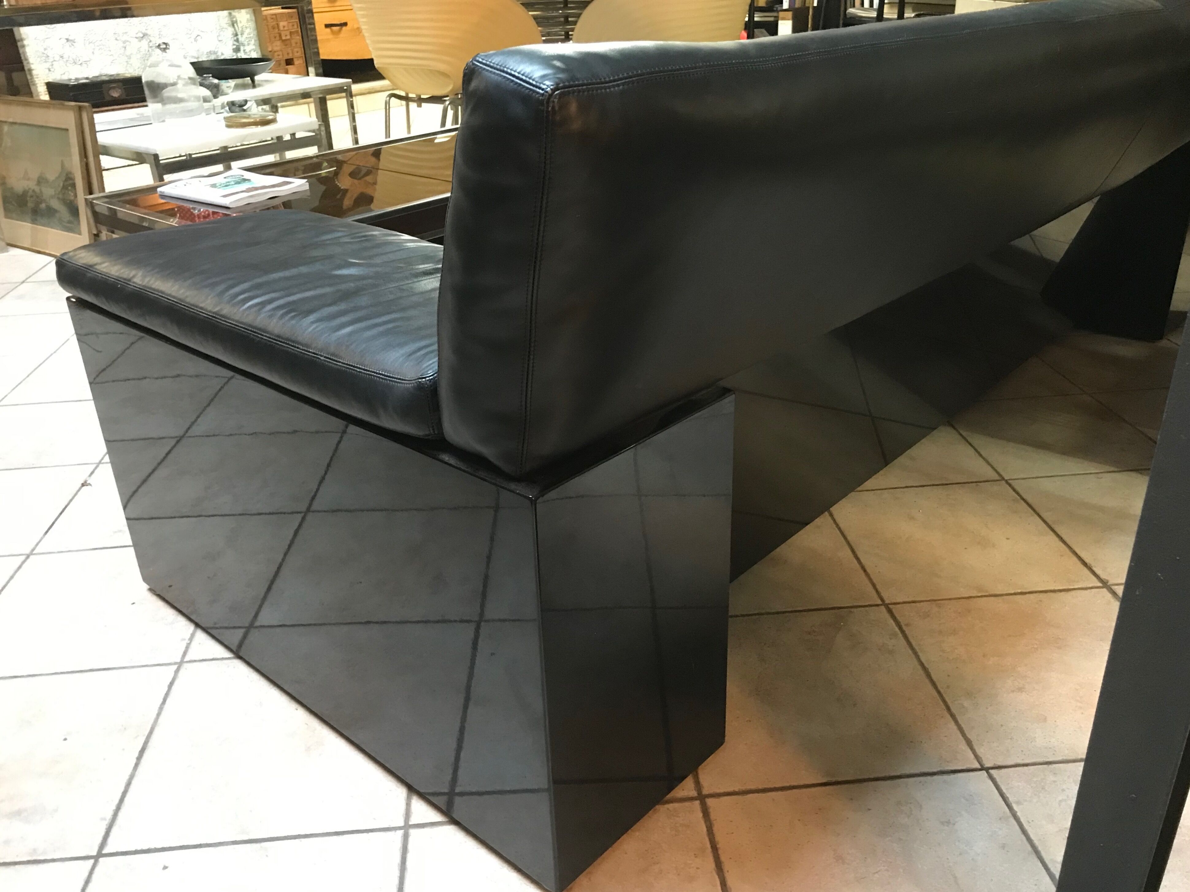 Sofa 3 places of Cini Boeri to model Knoll "Brigadier" 1970