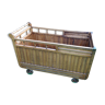 Wooden wheeled cradle