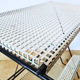 Side table with integrated magazine rack Tjerk Reijenga Pilastro 1950s