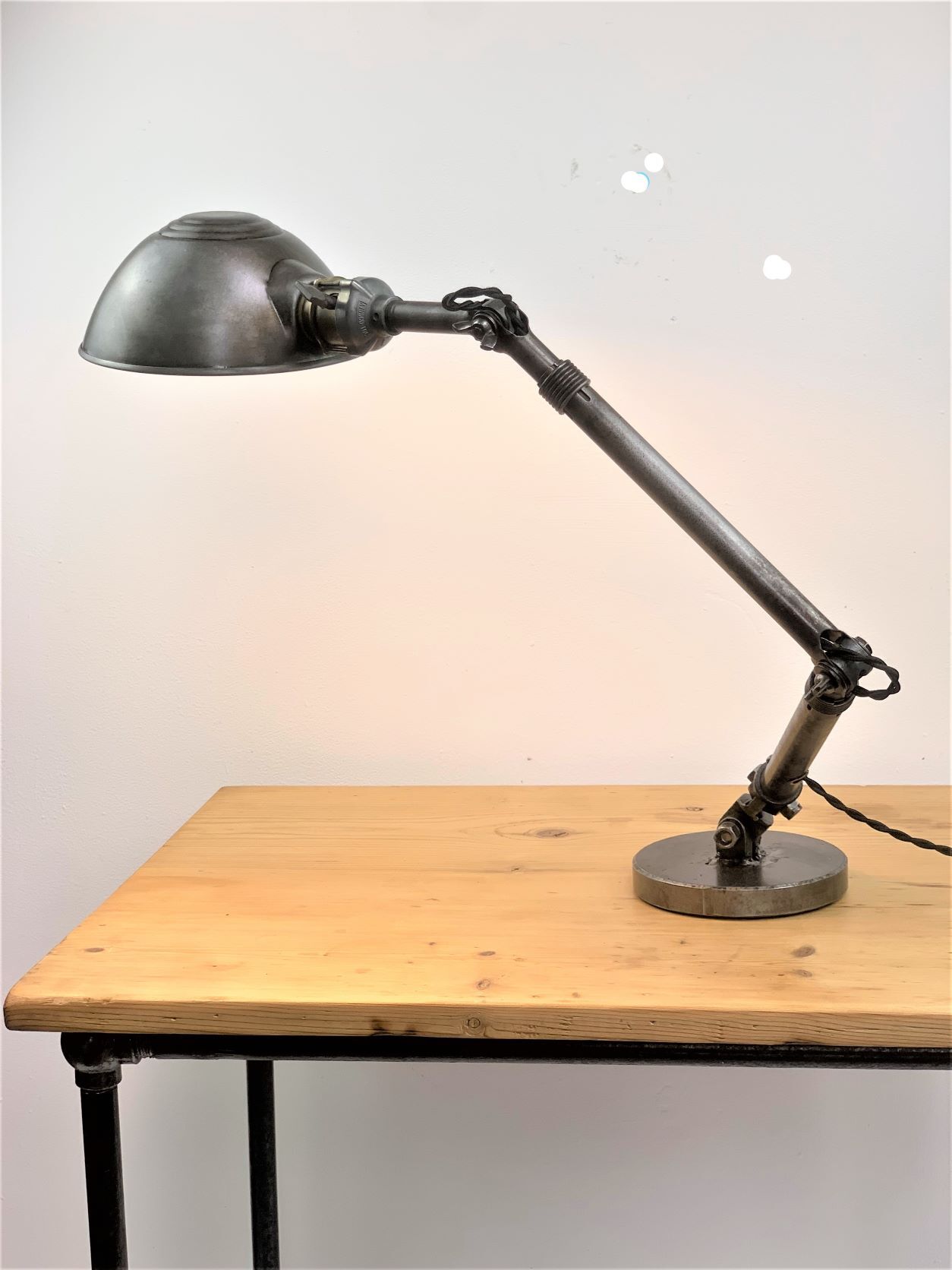 Ajusco adjustable fixture co milwaukee wis old american lamp brand ajusco 1930