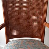 Wooden armchair and cannage