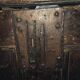 15th-century chest – panels with parchment pattern / napkin folds (coll