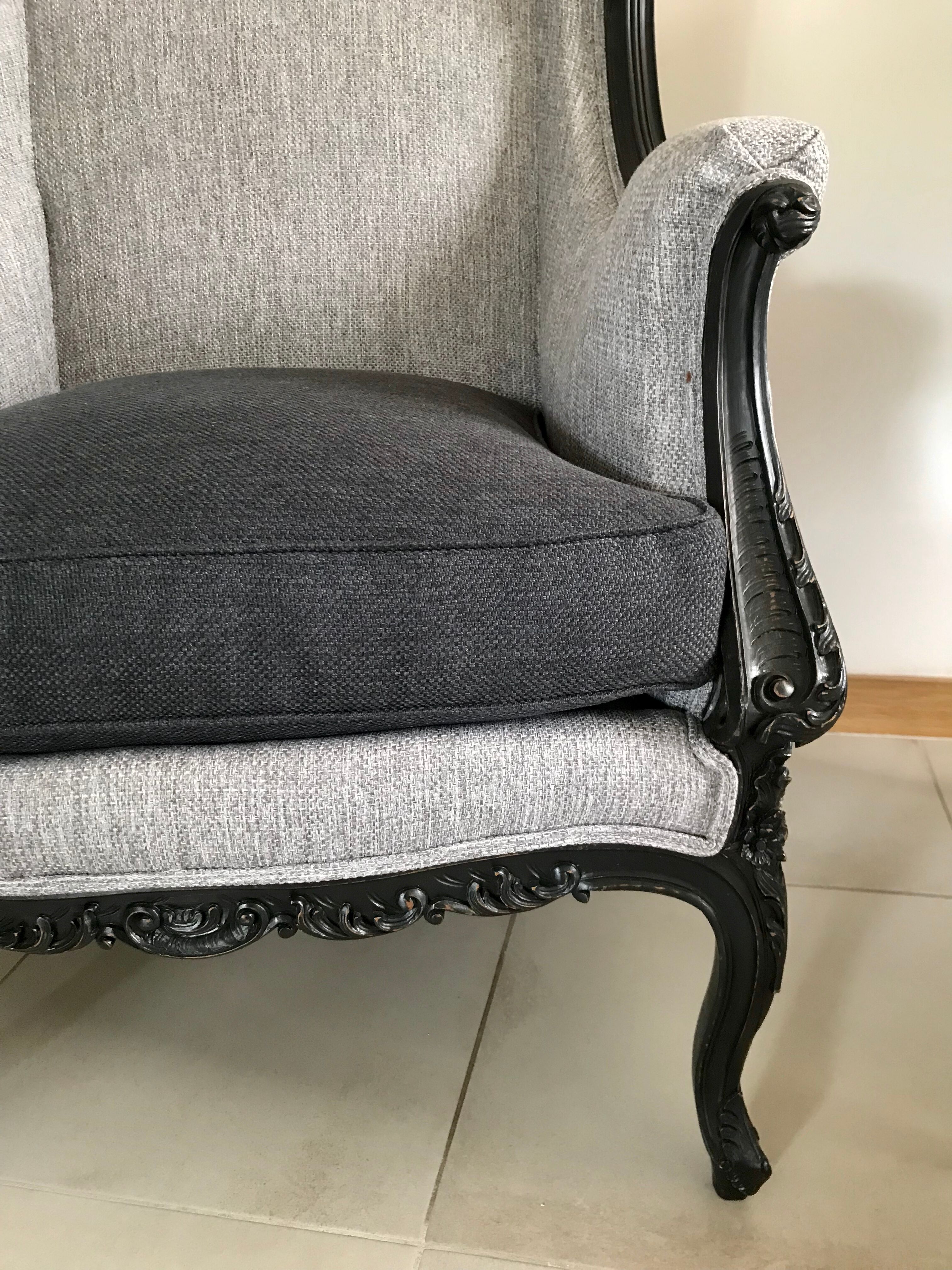 2 shepherdess armchairs with old ears nineteenth fully restored