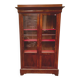 Louis Philippe display case in mahogany and mahogany veneer 19th century