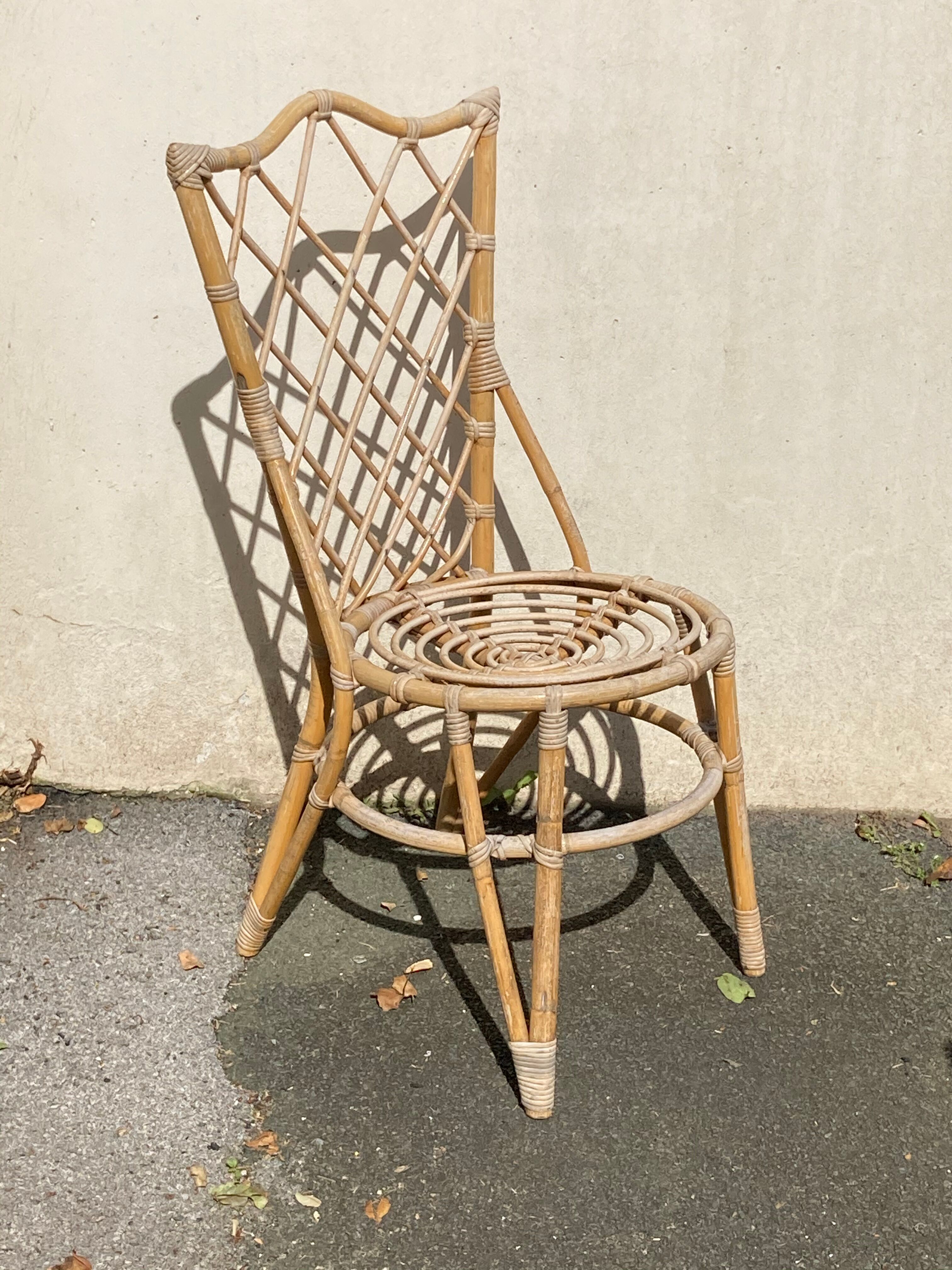 Rattan chair 60s