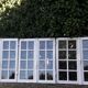 Oak window H96,8xL80,5cm old small tiles