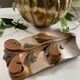 Panneau ancien en bois sculpté au décor de feuillage