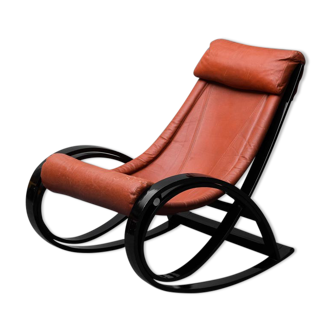 Rocking chair Sgarsul Gae Aulenti, Poltronova 60