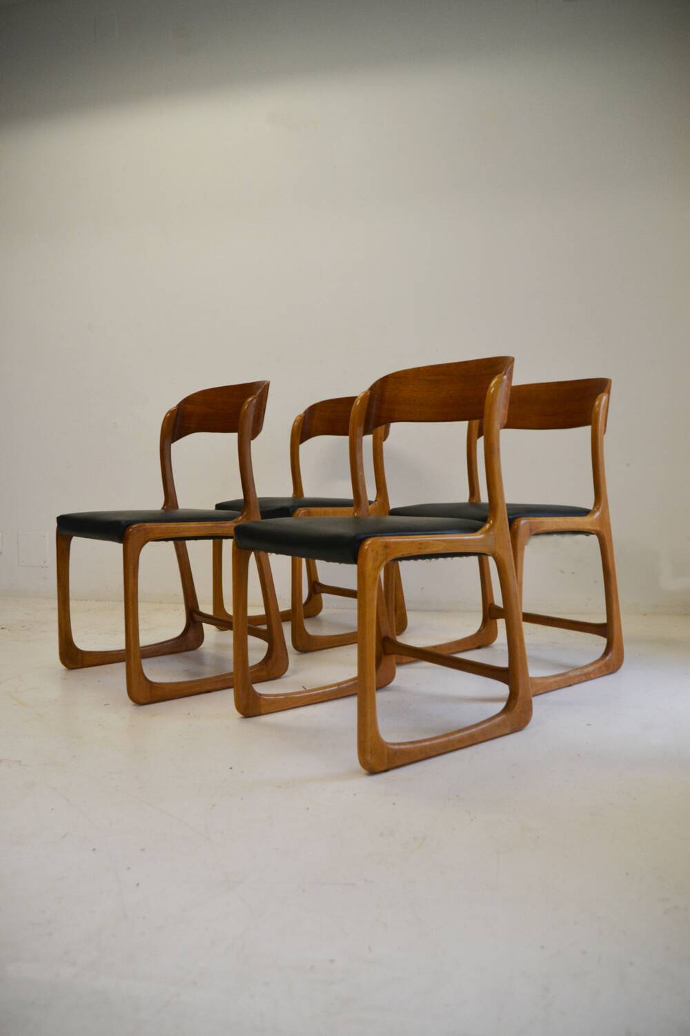 Set of 4 Baumann Traineau model chairs