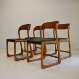 Set of 4 Baumann Traineau model chairs