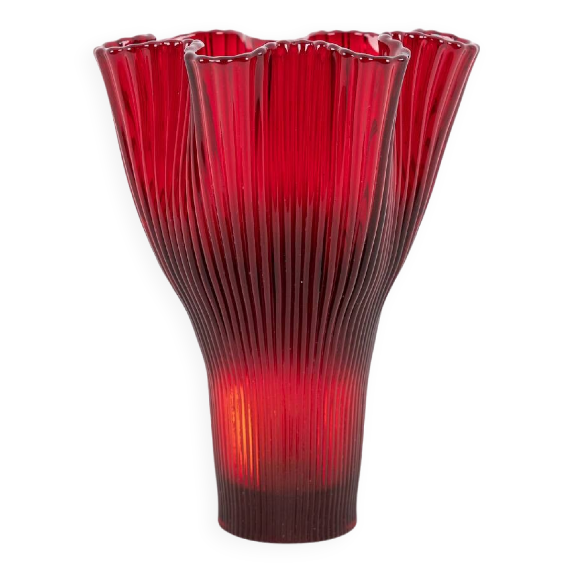 Art glass vase by Monica Bratt for Reijmyre, Sweden 1950’s